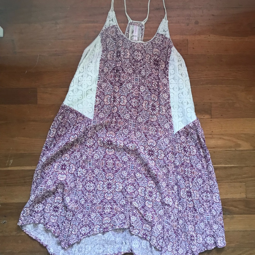 Floral and lace dress